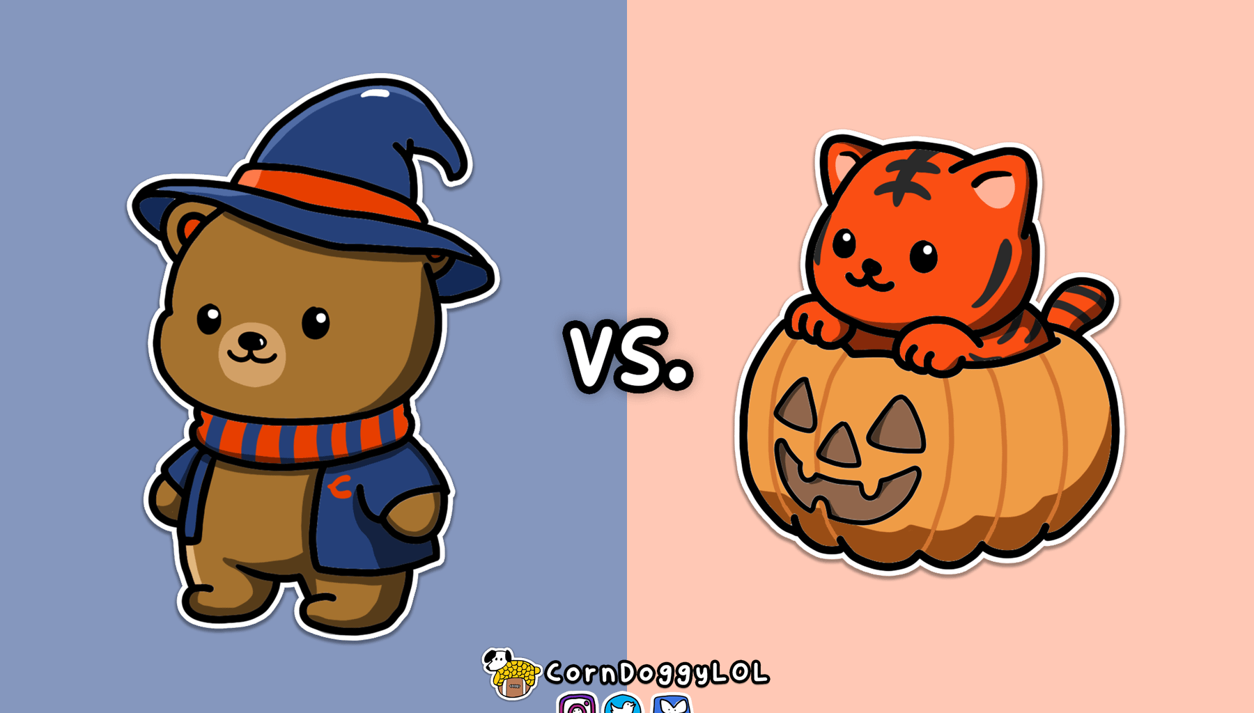 Chicago Bears Week 9 Matchup Doodle (Halloween Edition)