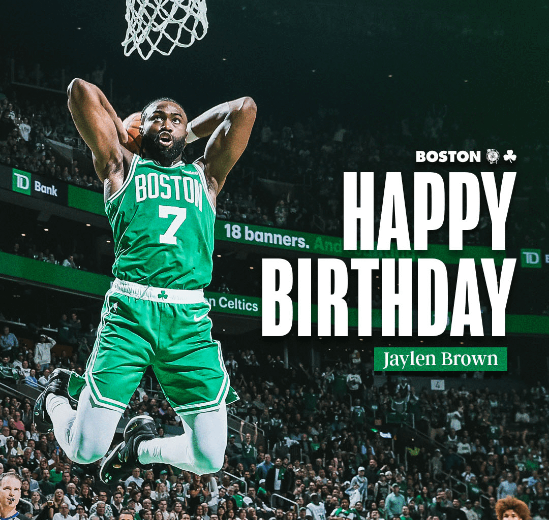 Happy 29th Birthday to Jaylen Brown 💚