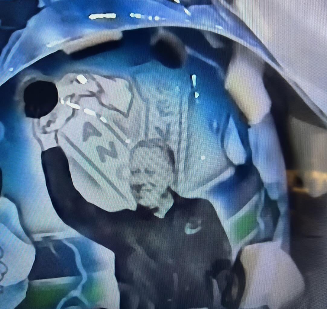 Who’s this on the back of Demko’s mask?