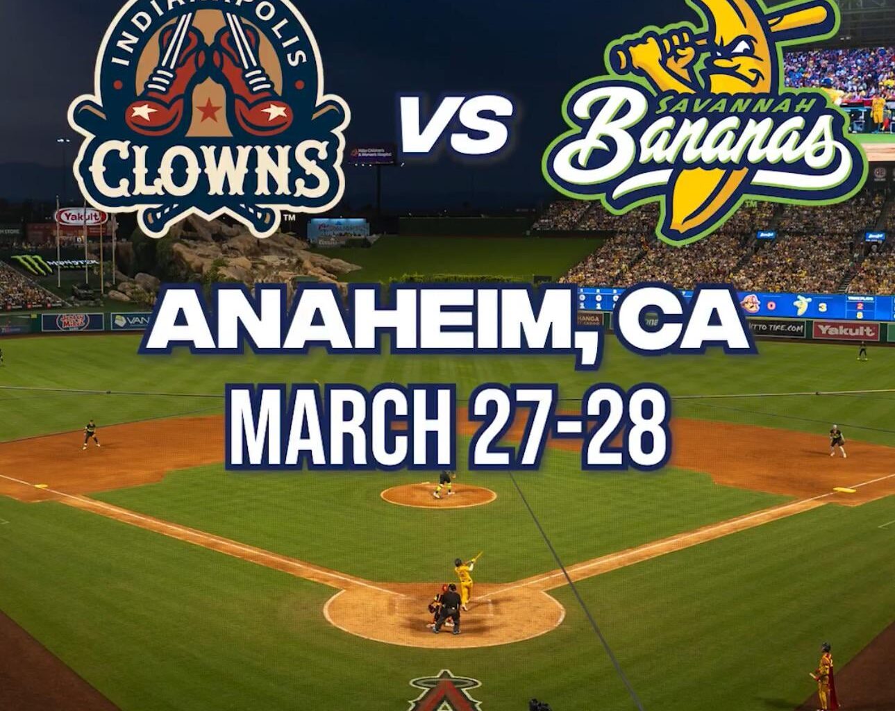 The Savannah Bananas are coming back to Angel Stadium in 2026!