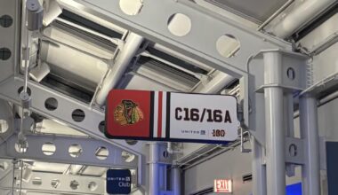 Centennial signage at ORD