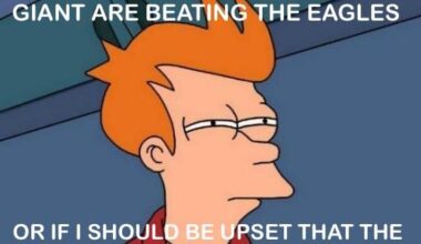 On one hand, this is hilarious and I love it. On the other hand, it would mean we lost to a team that lost to the Giants..