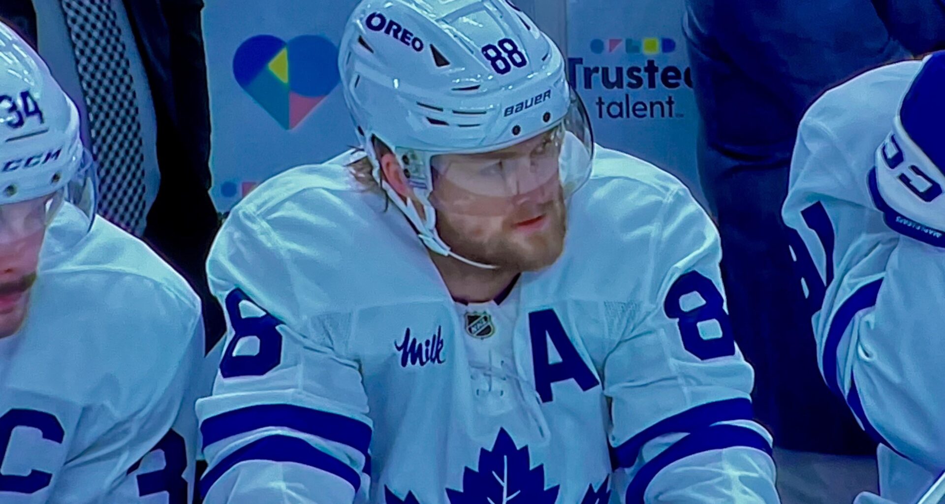 Willy wears an “A” tonight with Morgan out of the lineup.