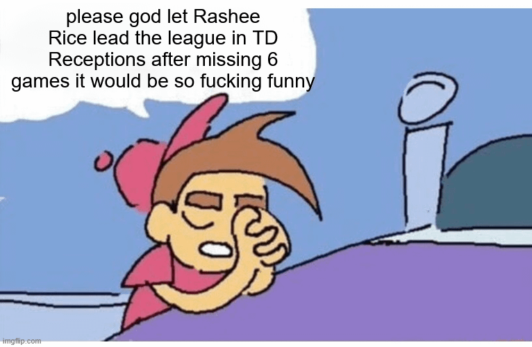 Rashee has scored a touchdown on 20% of his targets and 29% of his receptions this season!