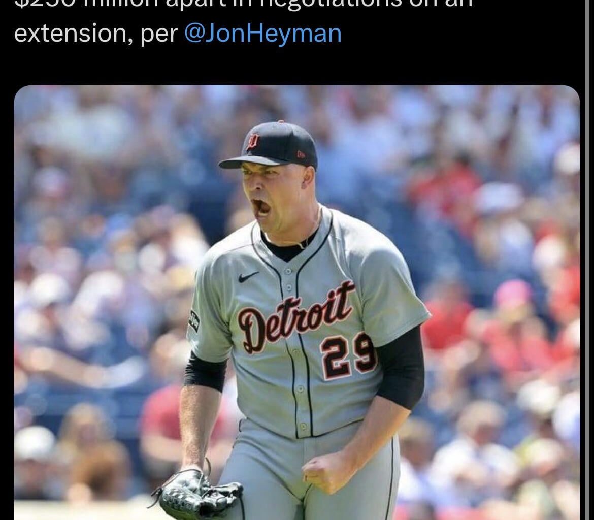 Tigers and Tarik Skubal are reportedly over $250 million apart in negotiations for an extension