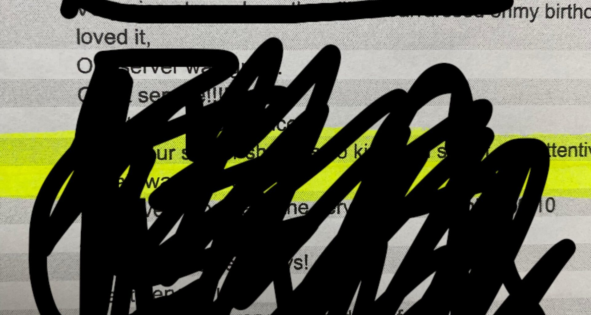 A work as a server and got a funny little comment…