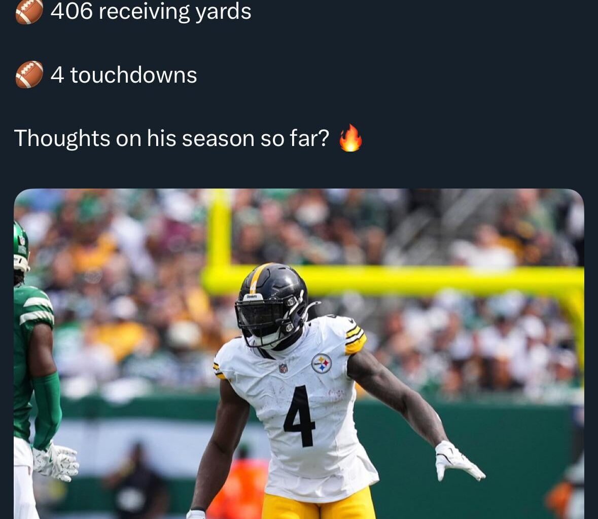 Really wish they involved DK more. I get the TEs are nice but come on man only 22 catches all year. Ja’marr almost matched that in one game against the Steelers.