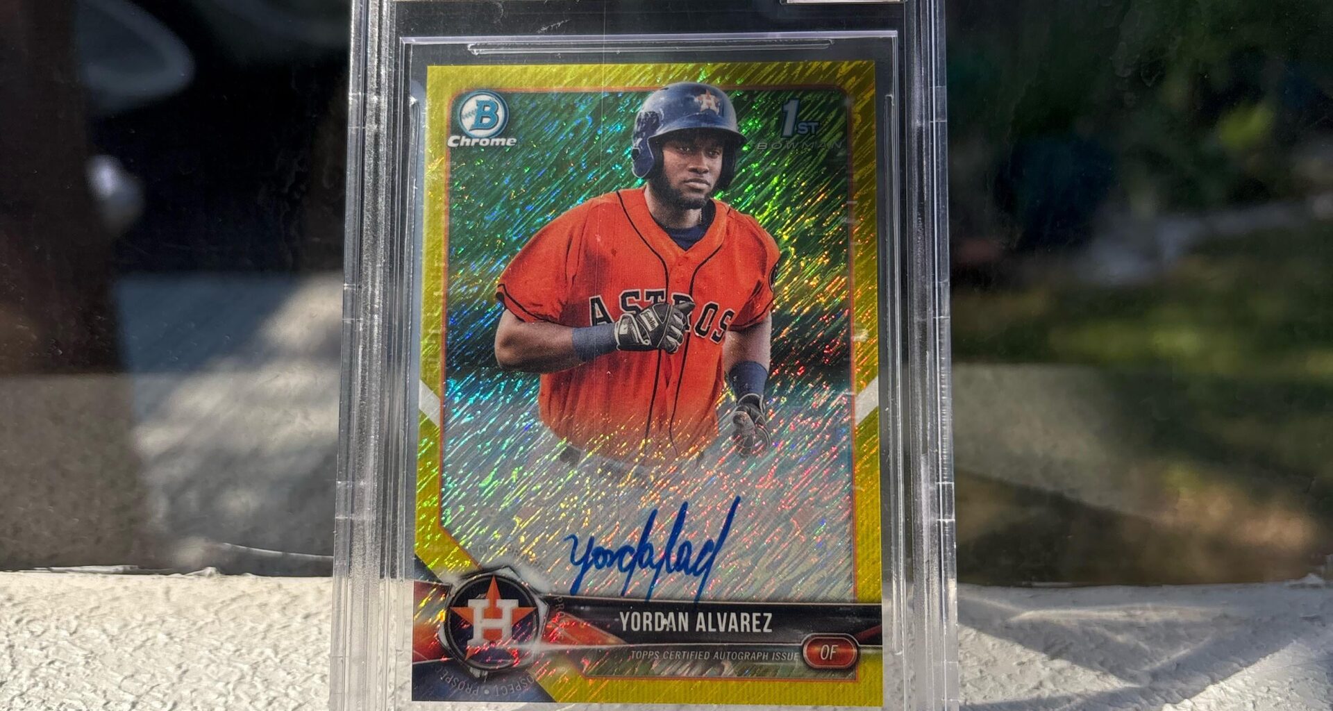 2018 Bowman Chrome Yordan Alvarez RC Auto /10