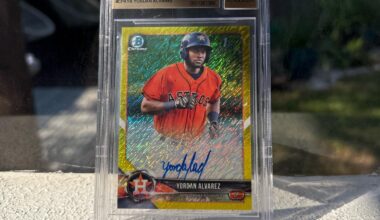 2018 Bowman Chrome Yordan Alvarez RC Auto /10
