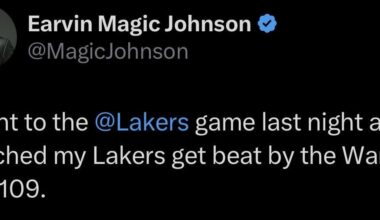 Magic Johnson’s take on the opener