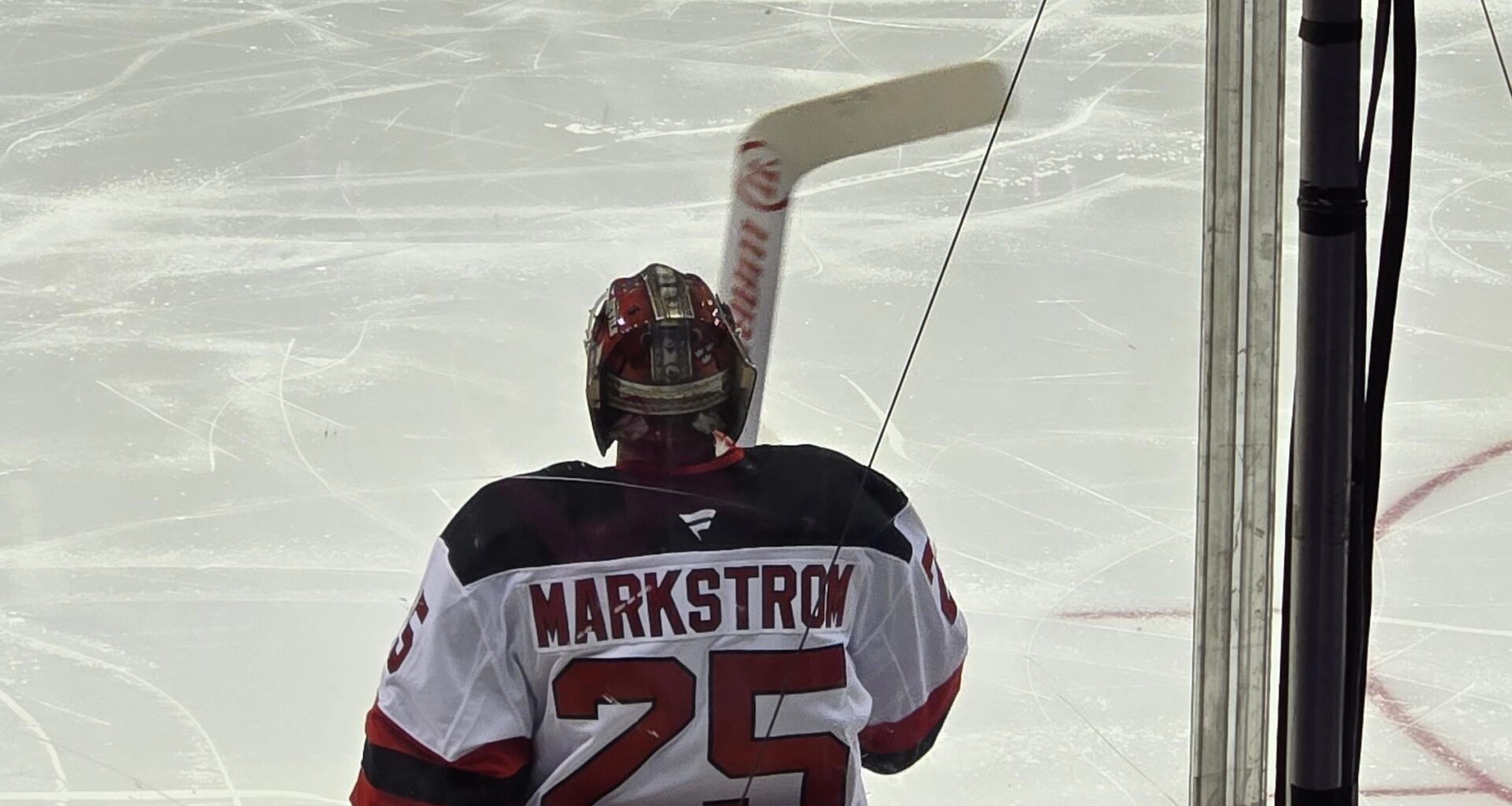 In enemy territory behind the net