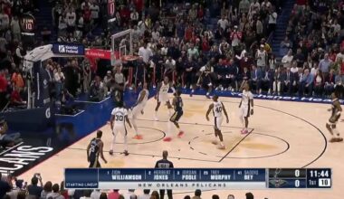 [Highlight] Zion dunks on Wemby to start the game