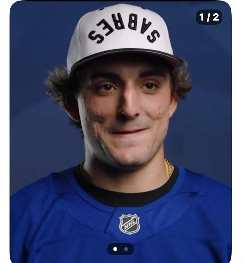 Upside Down Sabres Cap!