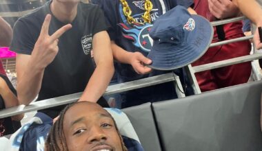 Met the team after the cardinals game