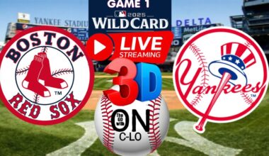🔴Boston Red Sox vs New York Yankees. Live MLB WILD CARD Baseball. Play by Play, 3D Presentation