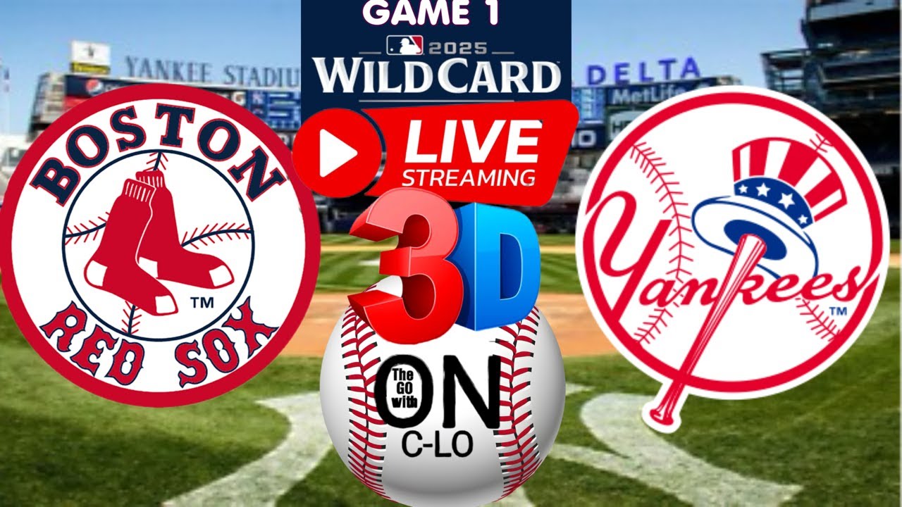 🔴Boston Red Sox vs New York Yankees. Live MLB WILD CARD Baseball. Play by Play, 3D Presentation