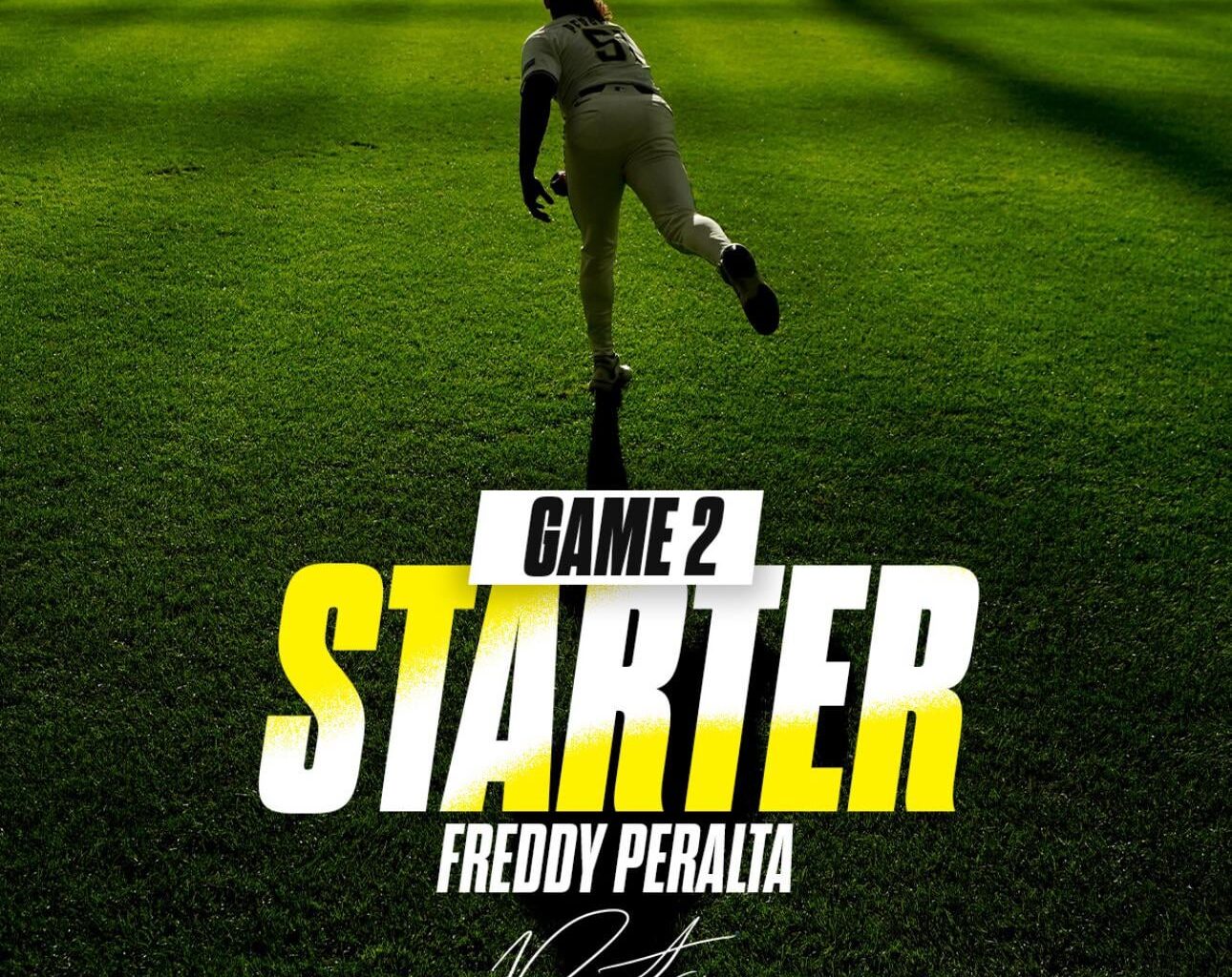 Peralta will be starting today