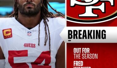 49ers LB Fred Warner to undergo surgery on broken, dislocated ankle. He’ll be out for the year per Kyle Shanahan.