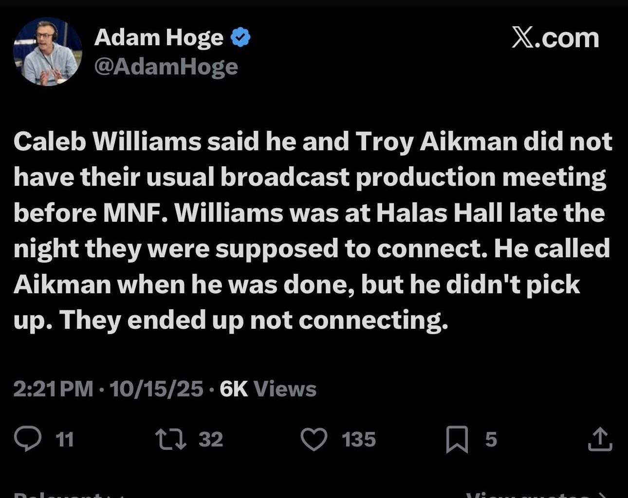 Well that explains it