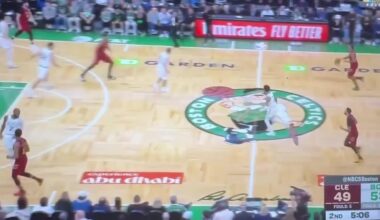Celtics announcer after Jaylen Brown flies in for a layup in transition: “Went flying to the basket like he’ll be flying to Turkey at some point this season.”