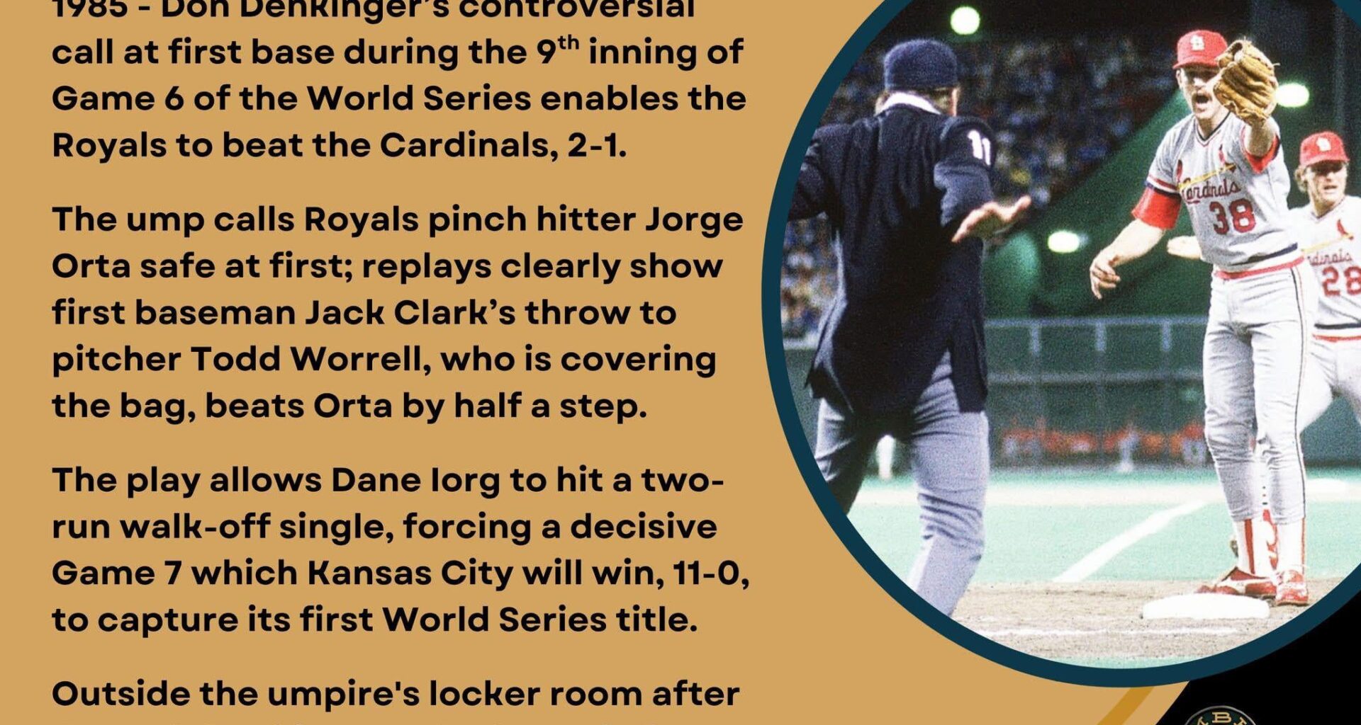 On This Day in Baseball History - October 26