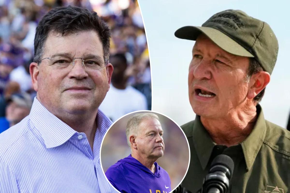 Why Louisiana Gov. has 'got it out for' LSU AD after $54 million Brian Kelly mess