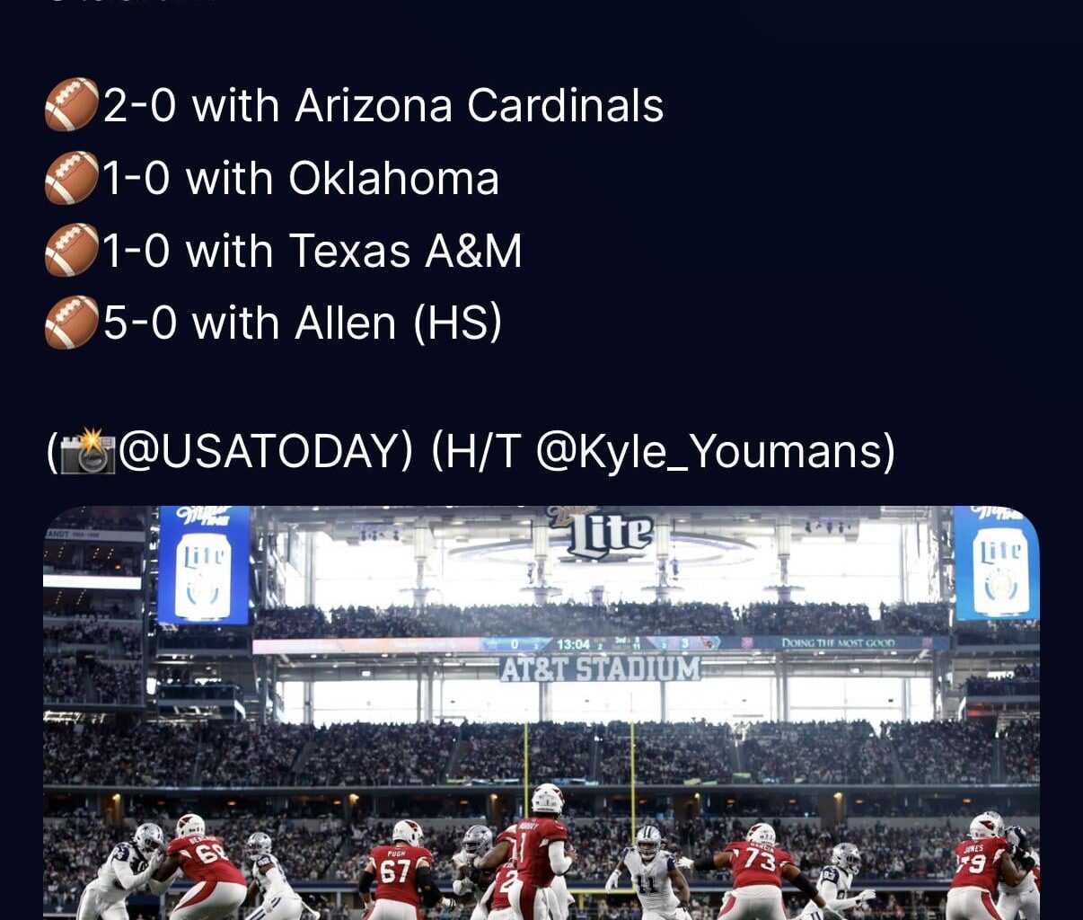 Murray PERFECT at AT&T Stadium!