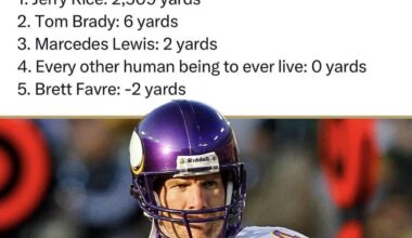 We are all officially the fourth best receiver after turning 40