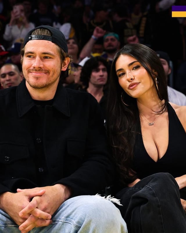 Madison Beer dragging Herbert out to sit court side for the Lakers game is awesome