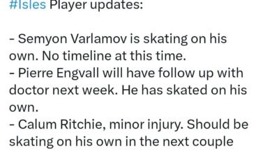 Islanders injury updates