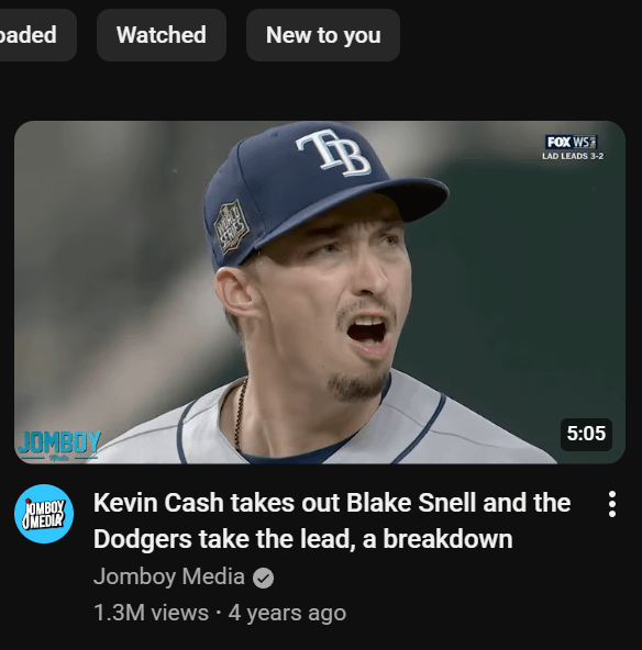 watched some dodgers/brewers highlights early today and youtube decided to twist the knife with the recommendations