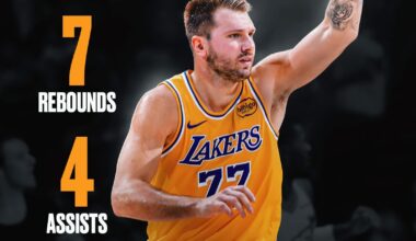 Luka in his first preseason game for the Lakers
