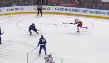 Mika right off the bench….how do you miss the puck ! 🤣