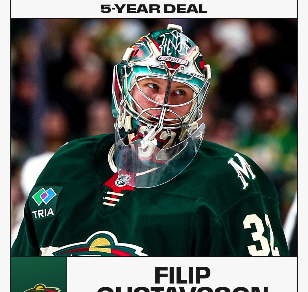 The Minnesota wild have signed their starting goalie to a five-year contract!