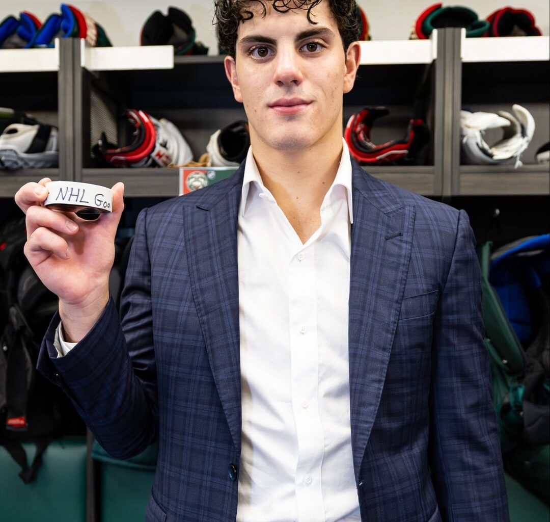 Zeev's 1st Goal puck