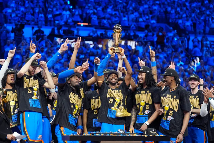 The Oklahoma City Thunder will attempt to become the first back-to-back NBA  champions since 2018. (Photo courtesy of The Oklahoman)