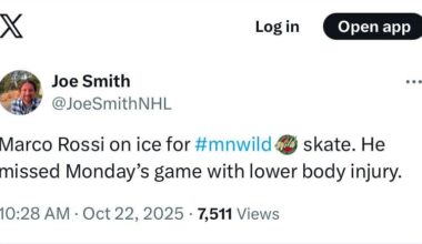 Update on Marco Rossi