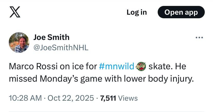 Update on Marco Rossi