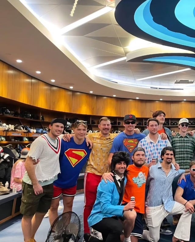 The boys had an Adam Sandler Themed Halloween Party!