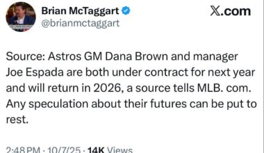 Espada and Dana Brown staying put