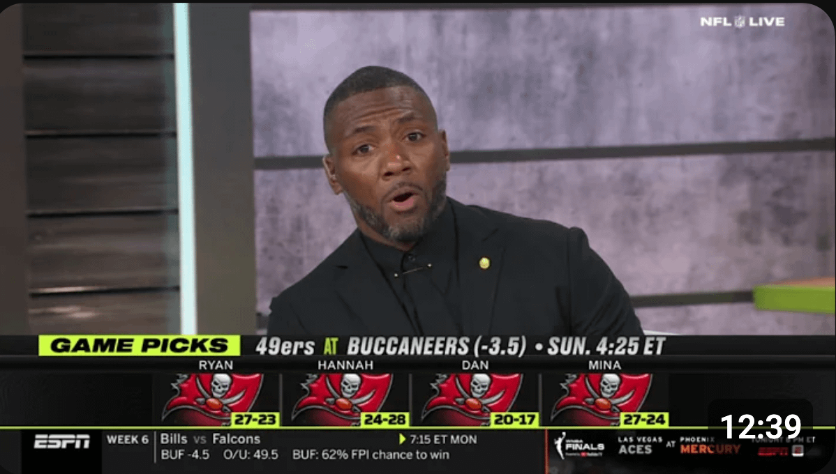 Yes the Bucs are a tough matchup but I'm still holding on to receipts you cowardly talking heads!