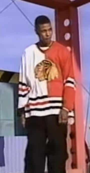 I was watching an old MTV performance from the 90s and was wondering which jersey this is, and was it ever worn in game?