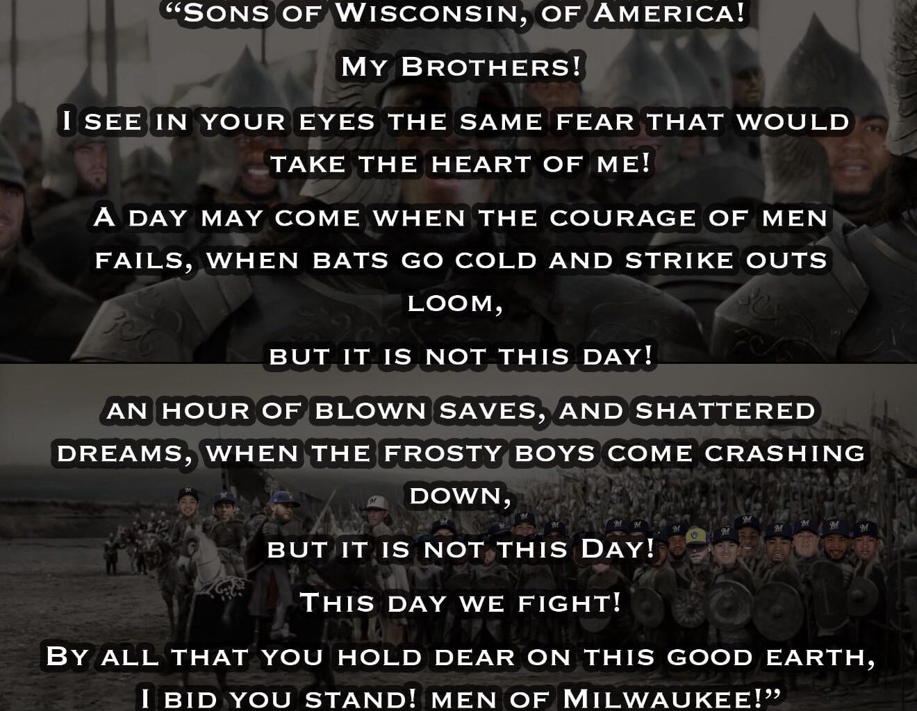 I made this for the morning of 2018 Game 6 NLCS when the same hopelessness was in the air.  It once again feels appropriate.