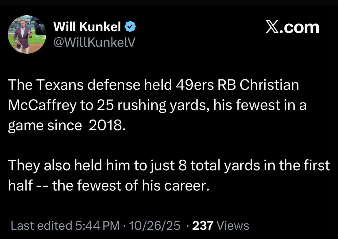 We shut down McCaffrey