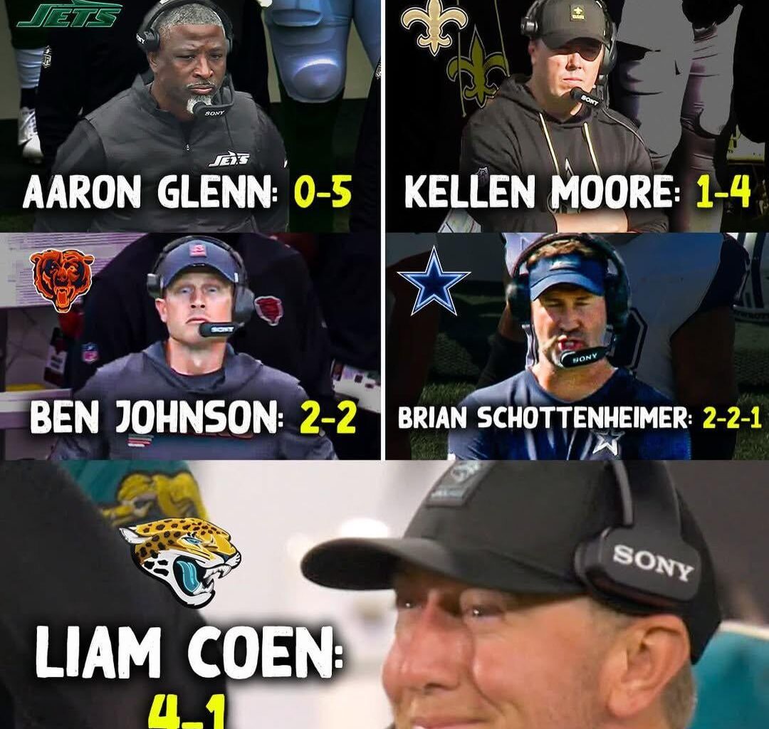 Records of first year head coaches