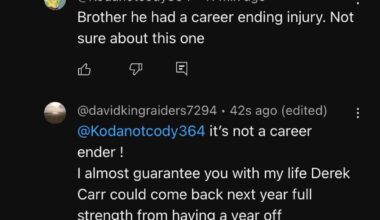 Looks like raidernation wants there Qb back😅