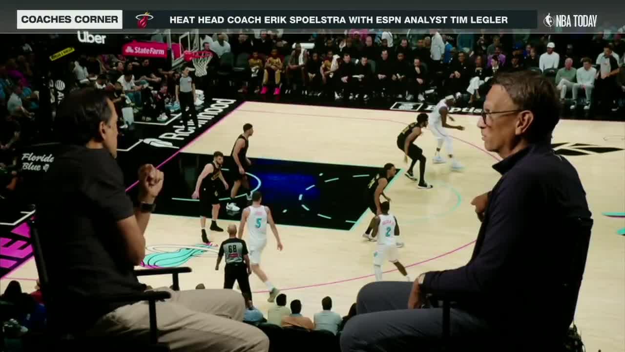 Coach Spo: "Bam really, offensively I think you could make a case— 8 straight years, he can be in the discussion for most improved player offensively"