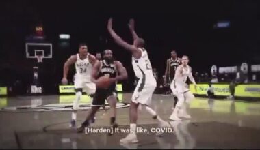 Kevin Durant talks about James Harden leaving Brooklyn: “Ask him about that shit…about why he left Brooklyn like that [laughs], hopefully since he on the Netflix special, he going to be a lil more real than he would be doing a press conference about it”