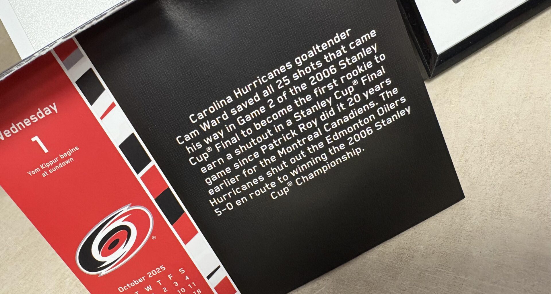 Starting the countdown to the start of the regular season with some Cam Ward love
