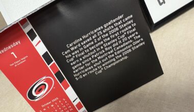 Starting the countdown to the start of the regular season with some Cam Ward love